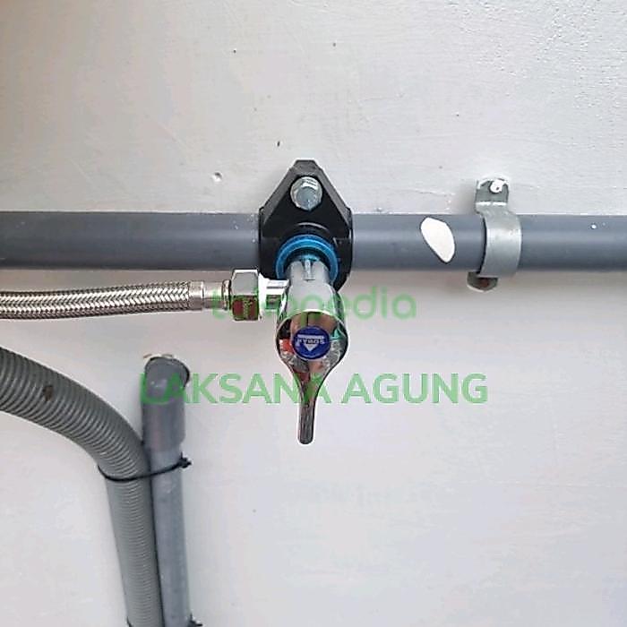 SALE CLAMP SADDLE HDPE 32 X 1/2 INCH TAPPING SADDLE PIPA HDPE PIPA PVC READY