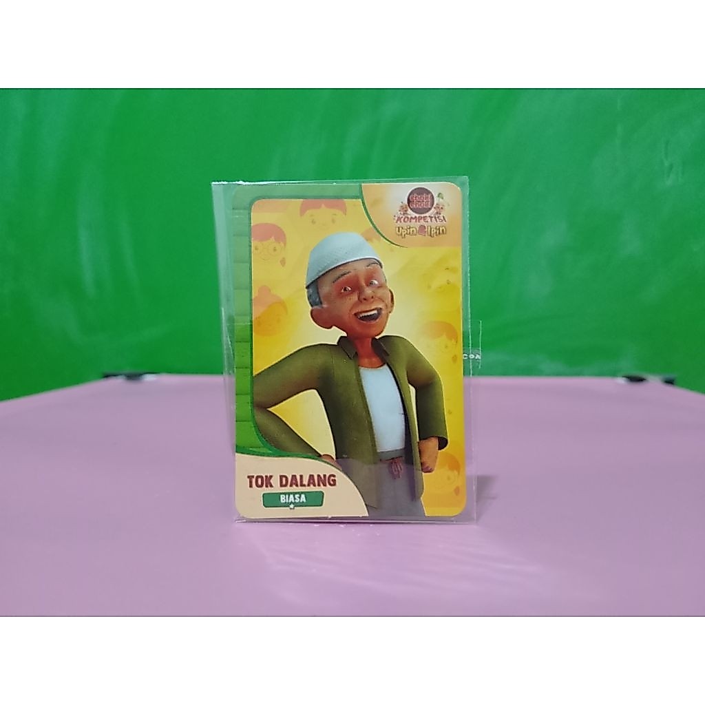 Kartu AR Card CHOKI-CHOKI x KOMPETISI UPIN & IPIN - TOK DALANG - Biasa Murah Retro Vintage Rare Kole