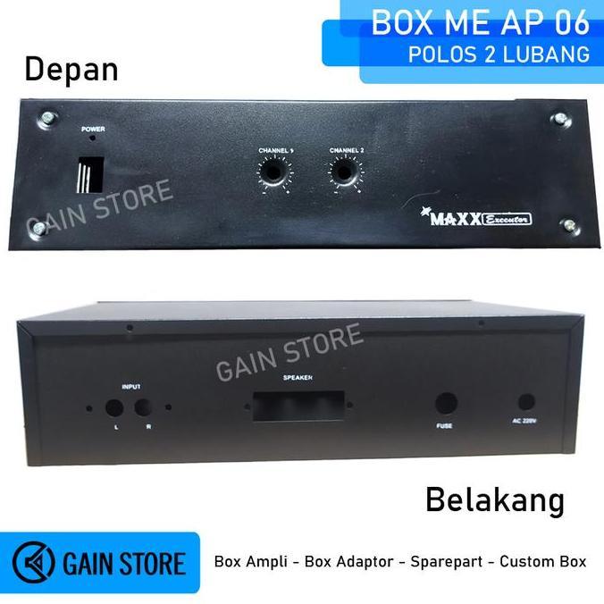 Solusoundmart - Box Ampli Amplifier Me Ap 06 Polos 2 Lubang Maxx Terbaru 