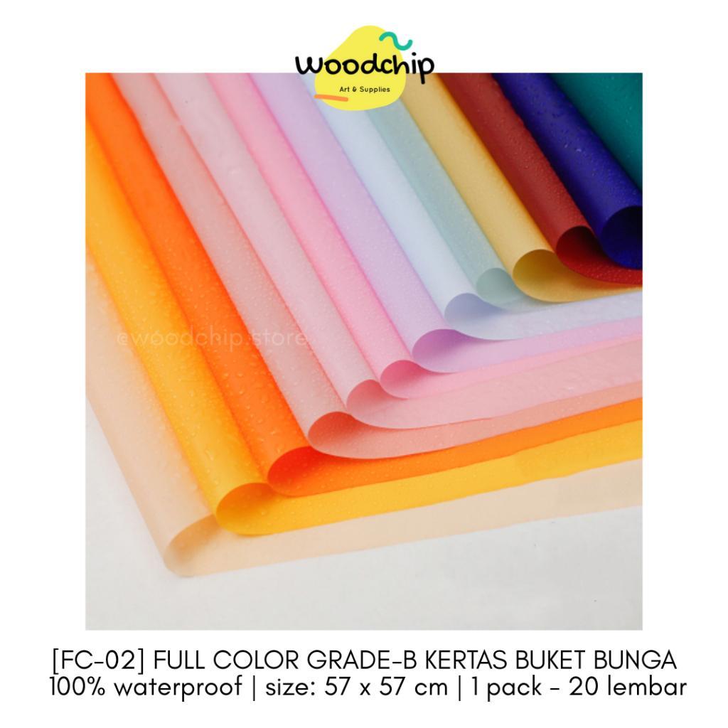 [Pack] Grade-B Full Color Cellophane (Pfcgb) | Kertas Buket Bunga Wrapping Paper