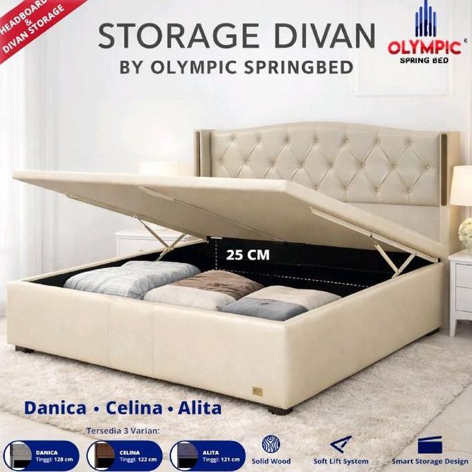 Divan Olympic New Danica Dipan Olympic Springbed Divan Rangka Tempat Tidur Saja Tanpa Sandaran