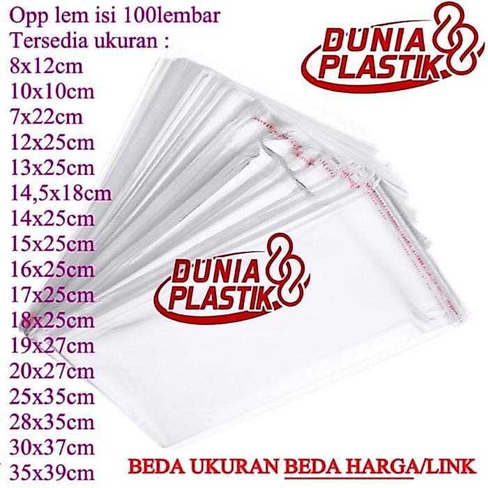 100pc kantong PLASTIK bening OPP LEM kemasan baju baru LEM perekat UNDANGAN AKSECORIS
