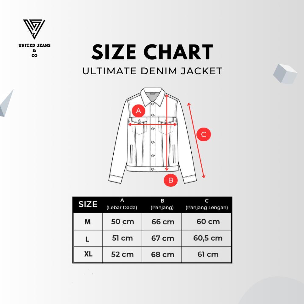 New Deals Unitedjeans  -  Ultimate Denim Jacket  -  Jacket Jeans Pria Bahan Soft Stretch Denim - Bro