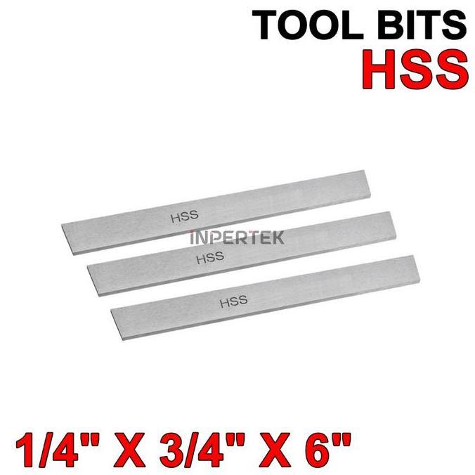 PIZERY Pahat HSS 1/4x3/4/x6 Pahat Bubut 1/4 TOKI Pisau HSS 1/4 Pahat HSS