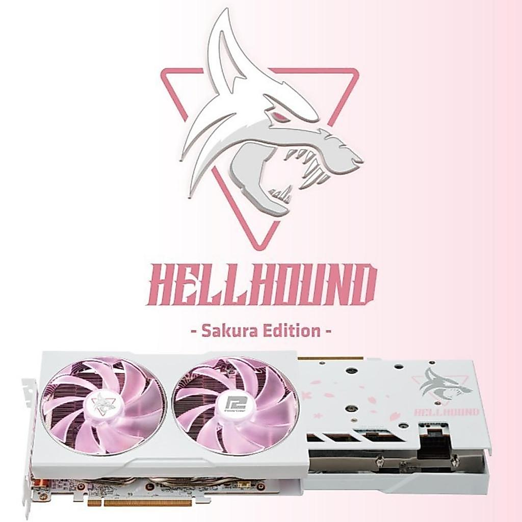 Vga PowerColor RX 6650 XT 8GB HellHound Sakura - Radeon RX 6650 XT 8GB
