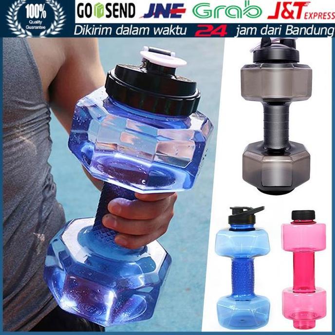 MONOXOM Jumbo Botol Minum Olahraga Bpa Free 0,5 Liter/1.5 liter /2.5 liter / Dumbbell Water Bottle