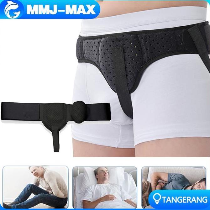 ZEVONOX Sabuk Hernia Pria/Hernia Belt Breathable/Sabuk Supporter Hernia