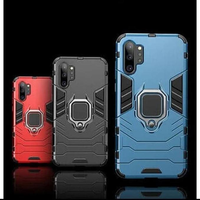 Samsung Note 10 Hard Case Plus Ring Carbon Thunder Casing