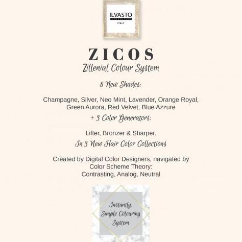 ILVASTO HAIR COLOR ZICOS ( ZILLENIAL COLOR SISTEM ) 100ML Cat rambut