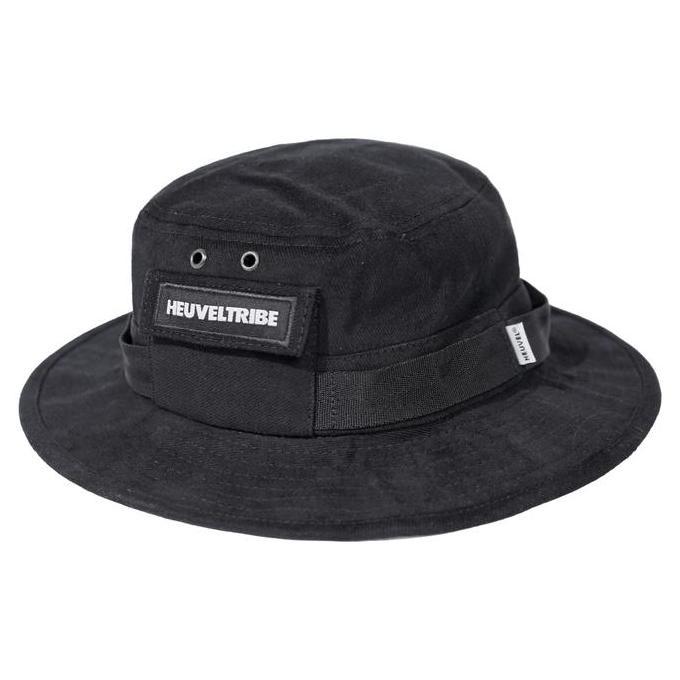 YANAOLSHOP100 - HEUVEL TRIBE JUNGLE HAT OLMO HUNTER HAT / SAFARI HAT BLACK/OLIVE/CAMO
