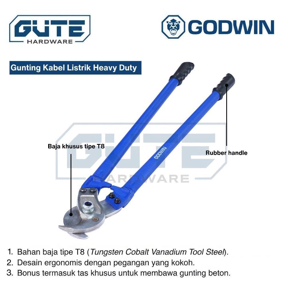 Godwin Tang Potong Kabel Besar Gunting Kabel Listrik Heavy Duty / Cable Cutter Kokoh Kuat