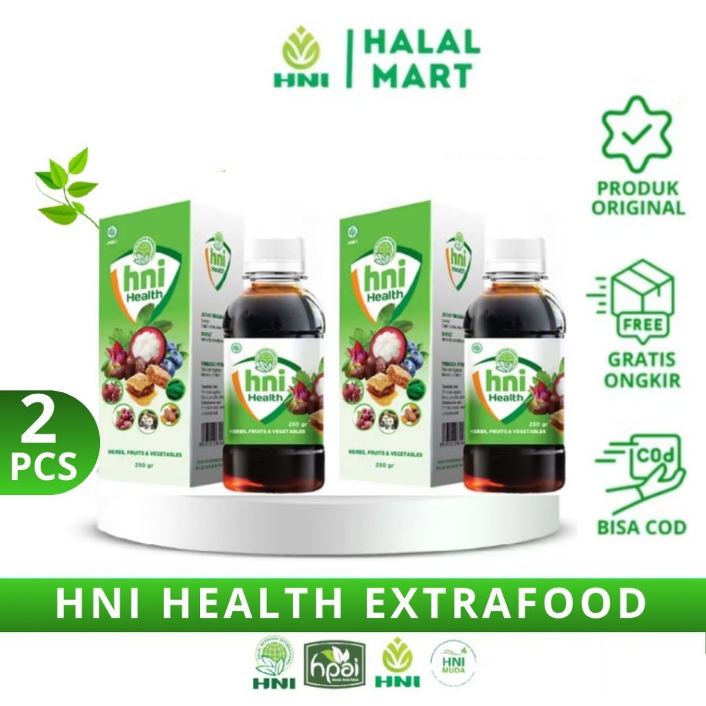 ( 2 PCS ) HNI Health Extra Food Hpai Isi 250 ML Madu Hni Hpai Madu Extra food Madu Vitamin Anak Pena