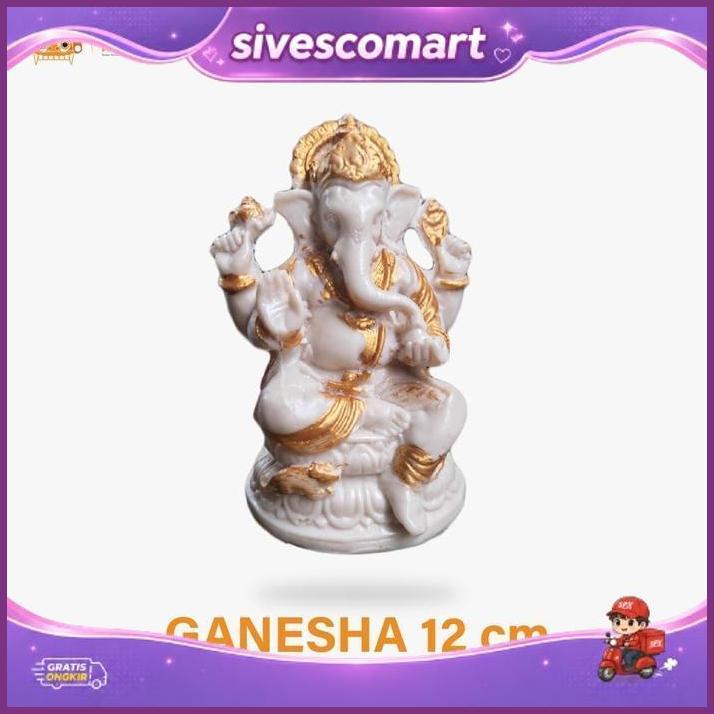 Ganesha Kurus 12 Cm  - Patung Ganesha - Patung Dewa Ganesha - Ganesha - Patung Ganesa - Dewa Ganesha