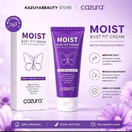 CAZURA Moist Bust Fit Cream With Kigelia Extract BPOM