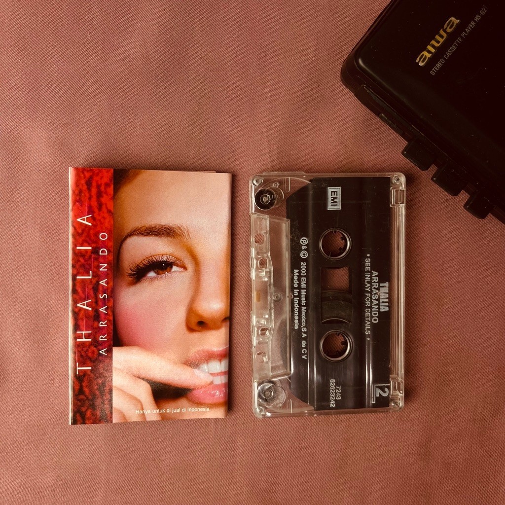 Kaset Pita Thalia Arrasando Original Latin Pop International