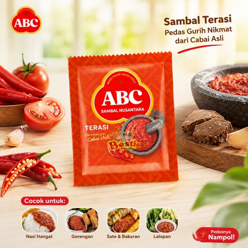 ABC Sambal Terasi Sachet Pedas Sambel Trasi Nusantara
