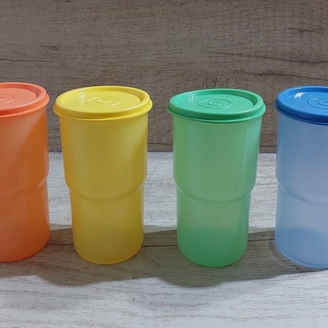 Tupperware Samara Tumbler Set 360ml, Outdoor Tumbler (isi 4 per set)