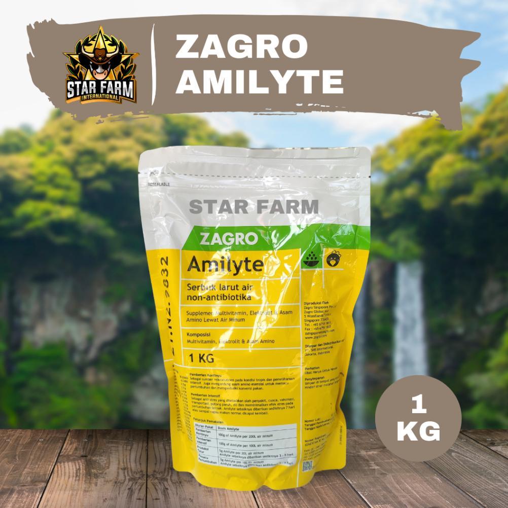 TURUN HARGAA VITAMIN HEWAN TERNAK AMILYTE ZAGRO MULTIVITAMIN HEWAN 1 KG - STAR FARM