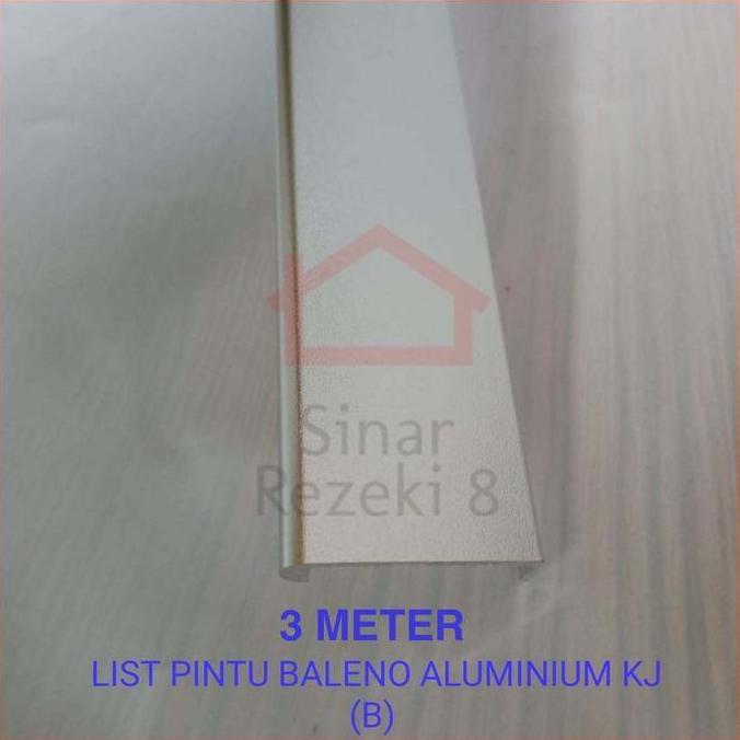 List Pintu Profi Aluminium Silver Lis Pintu Handle Lemari Edging EA 19