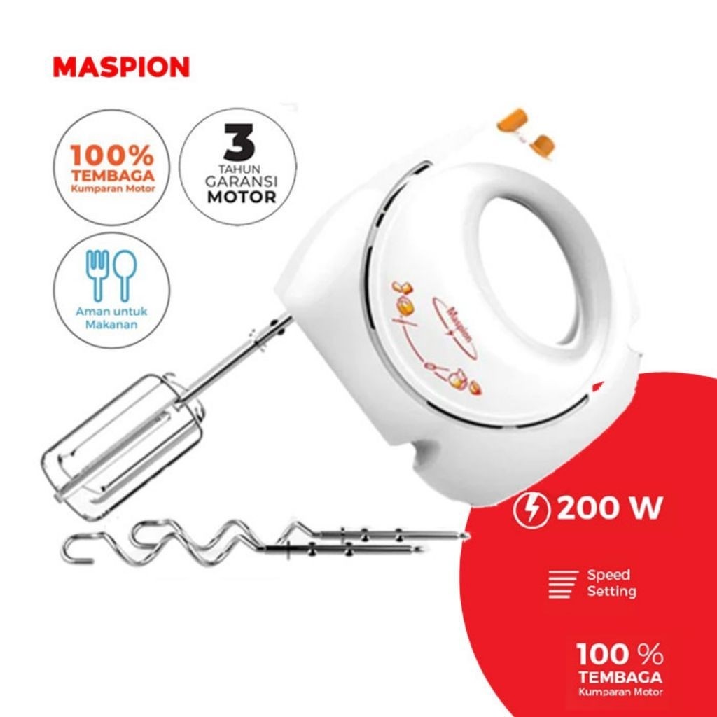 MASPION Mixer Maspion MT-1170 Hand Mixer Maspion