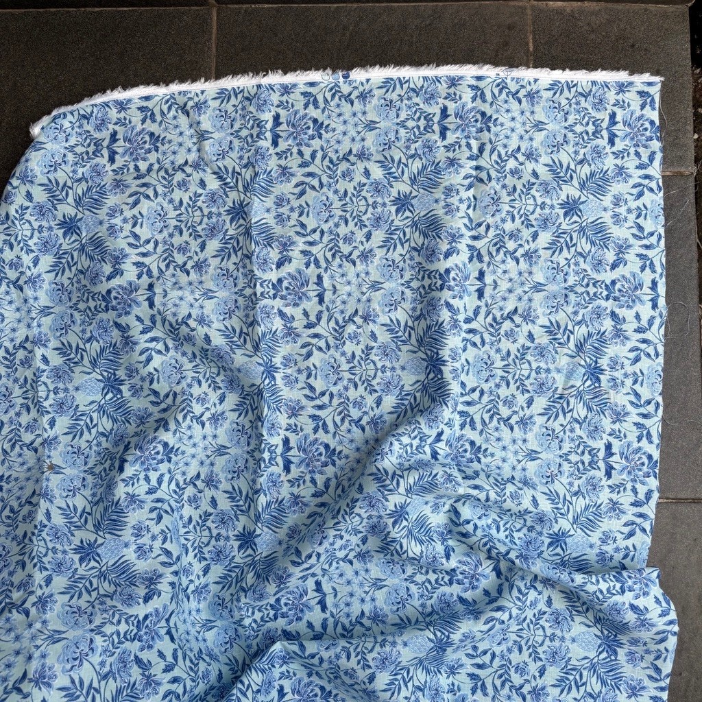 bahan pure linen motif // linen pure // linen