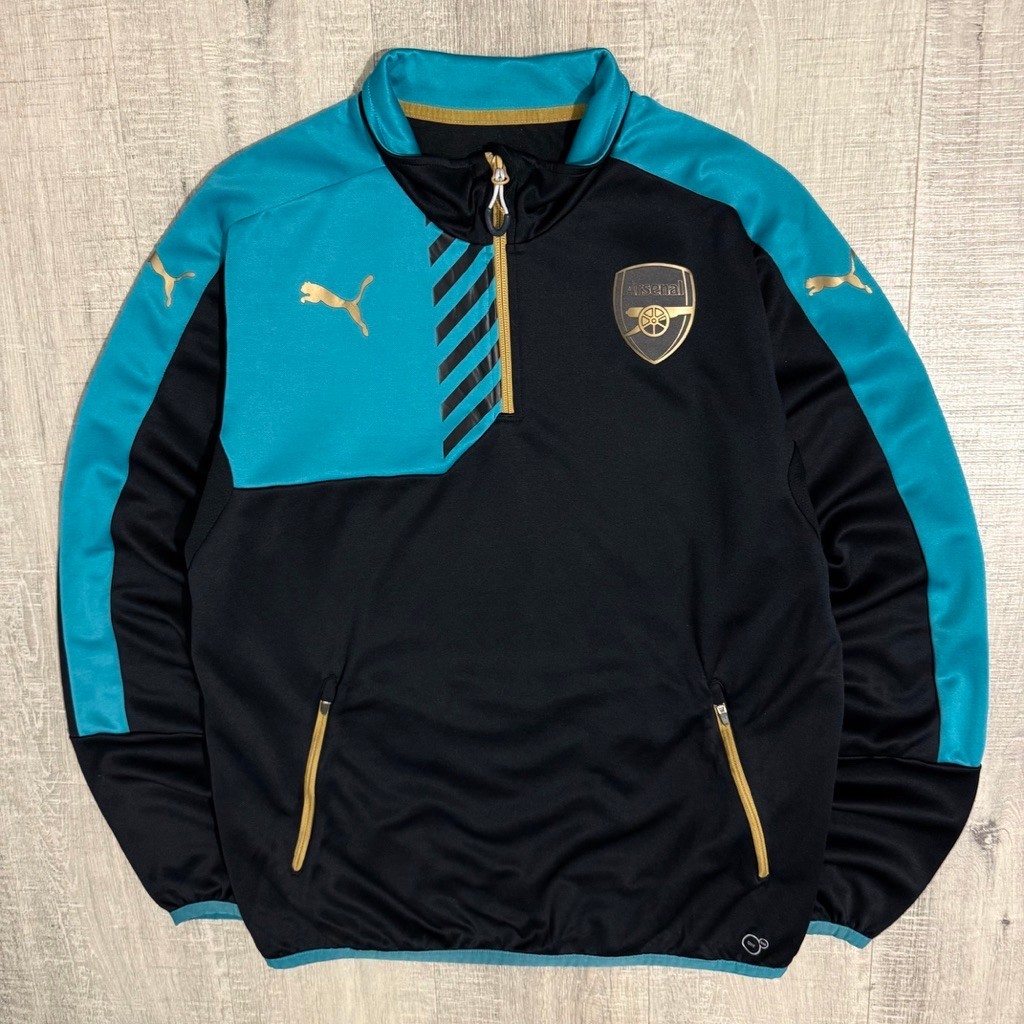 Jacket puma arsenal 2015-16 training halfzip tracktop