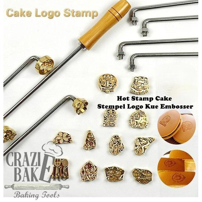 NEW Hot Stamp Cake Stempel Logo Kue Embosser