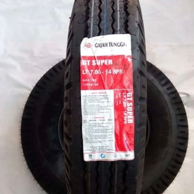 Ban mobil 700 r14 GT Super 8pr ukuran 700 14 Gajah Tunggal 7.00-14 ban muatan 700R14
