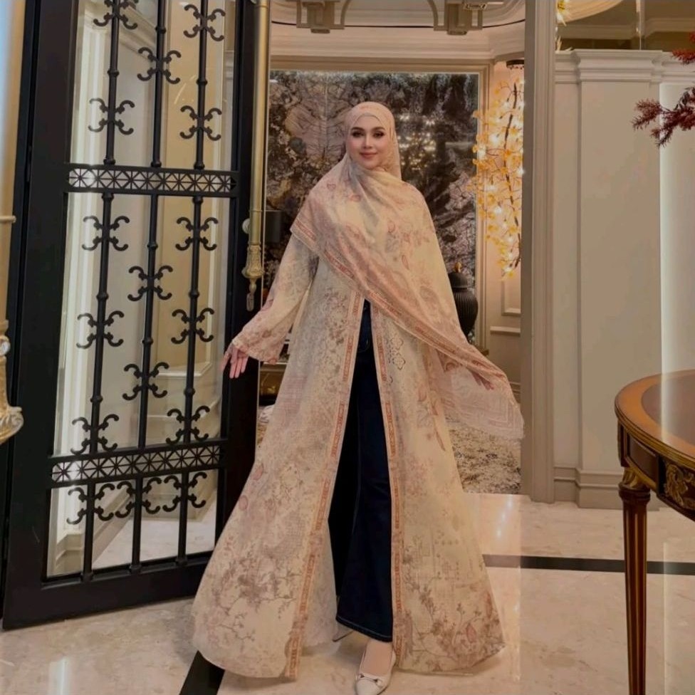 Abaya Gamis Dress Outer Belah Set Pasmina by Sheila Saukia SS