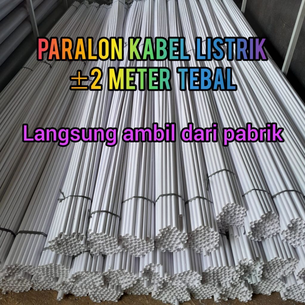 Pipa Paralon Kabel Listrik Panjang 2 meter TEBAL
