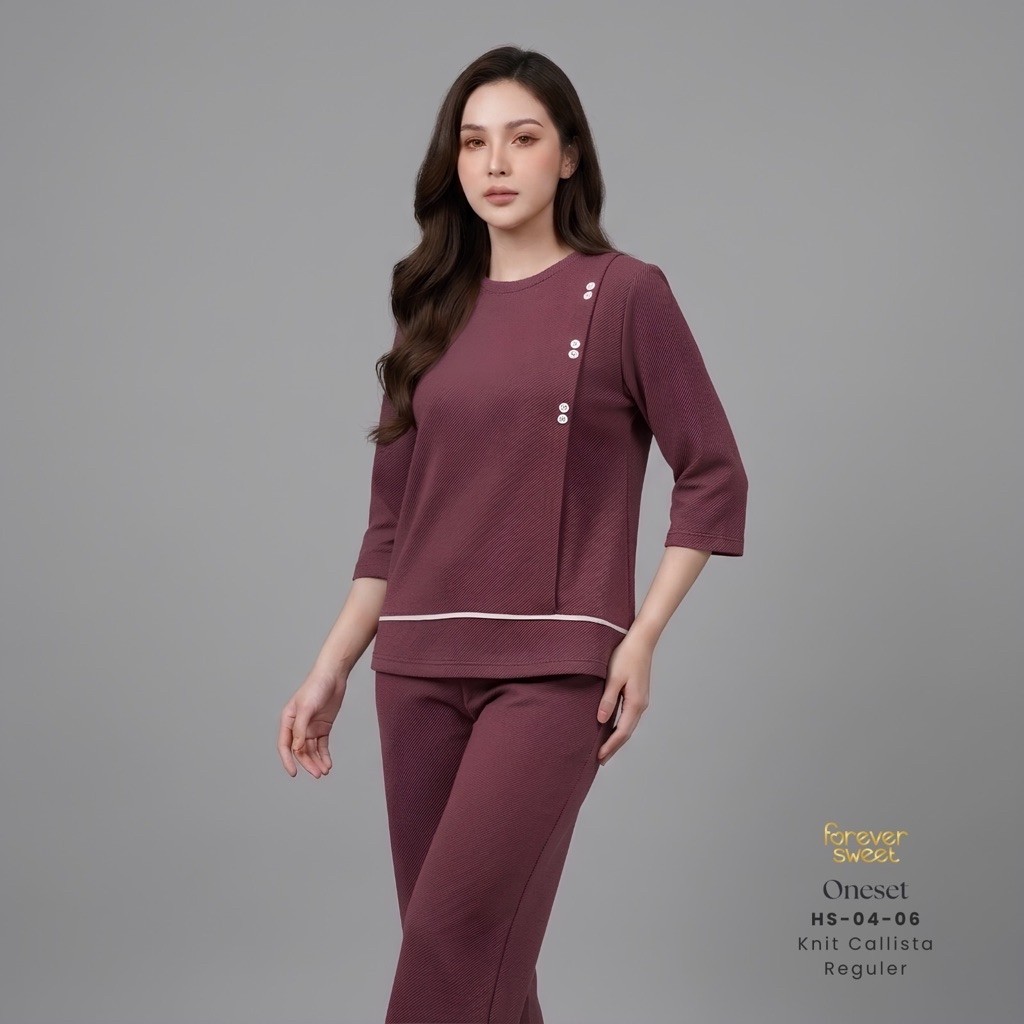 FOREVER SWEET Knit Oneset Regular | Baju Tidur Forever Sweet