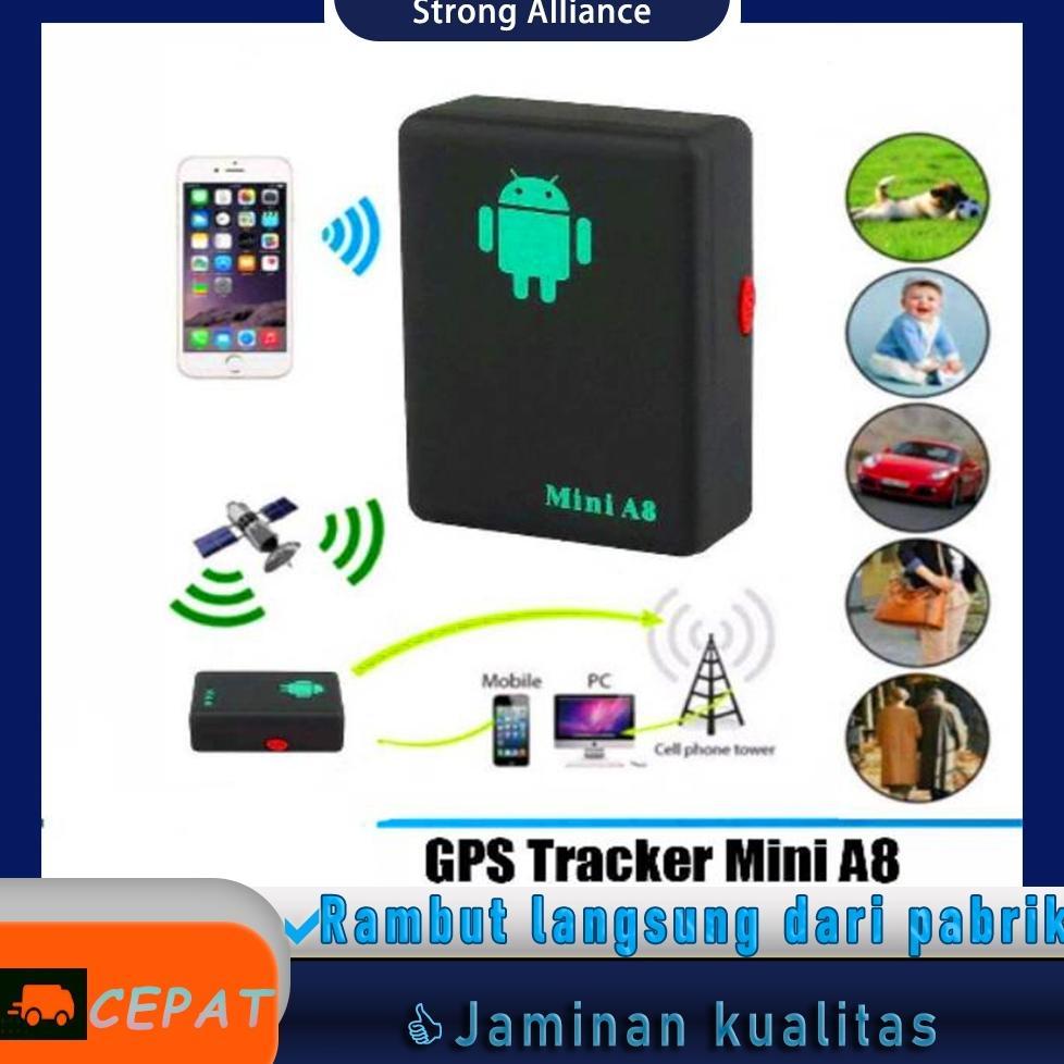 Promo Gps Tracker Mini A8 Gprs/Gsm/Gps Real Time Alat Pelacak Mobil Motor Sadap Suara Dan Lokasi