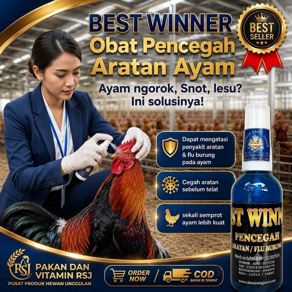 Pencegah Aratan / Flu Burung Ayam Spray 100ml Obat Ayam Sakit Menular Aratan