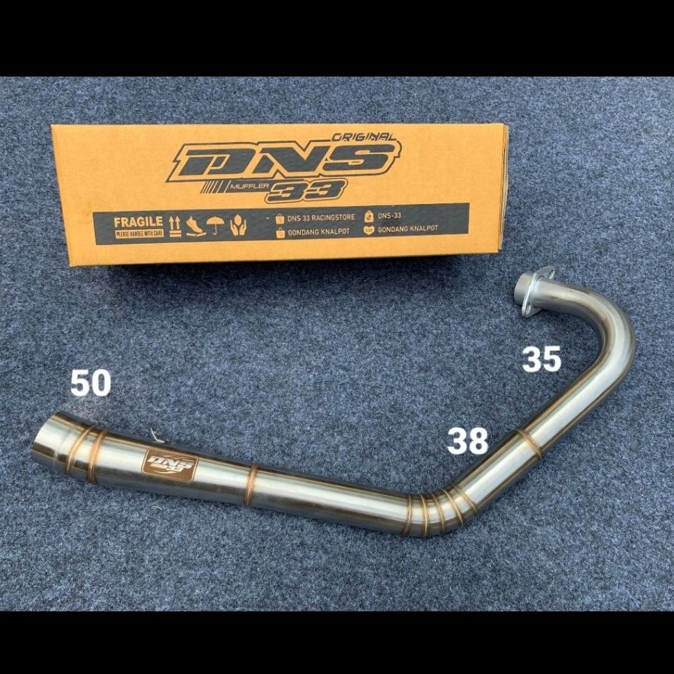 Leher Leheran Knalpot Type Prostreet Satria Fu Underbone 200cc - Original DNS 33