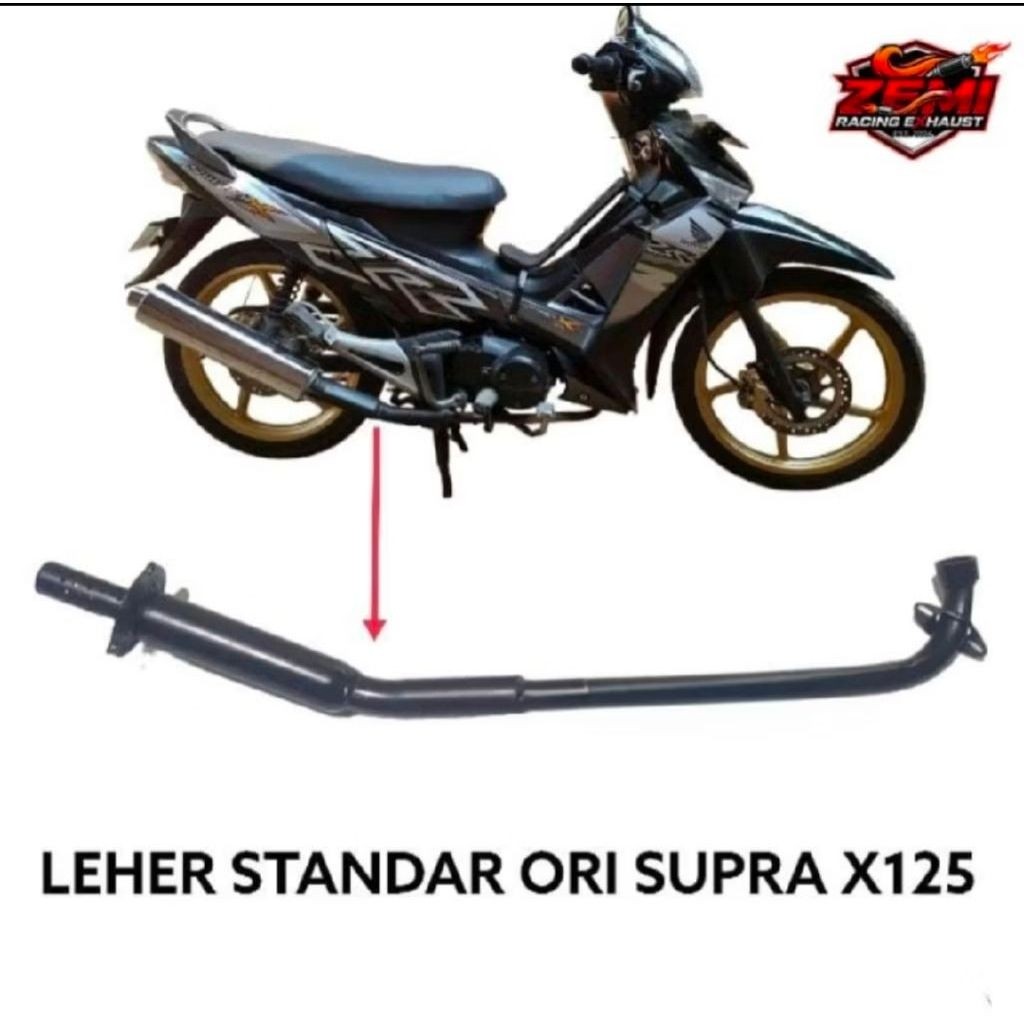 Leher Supra x 125 Knalpot Standar Orisinil SUPRA X125 Leheran Supra Knalpot Original Supra X