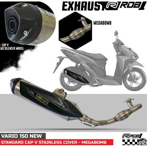 kenalpot rob1 vario new 150 std racing