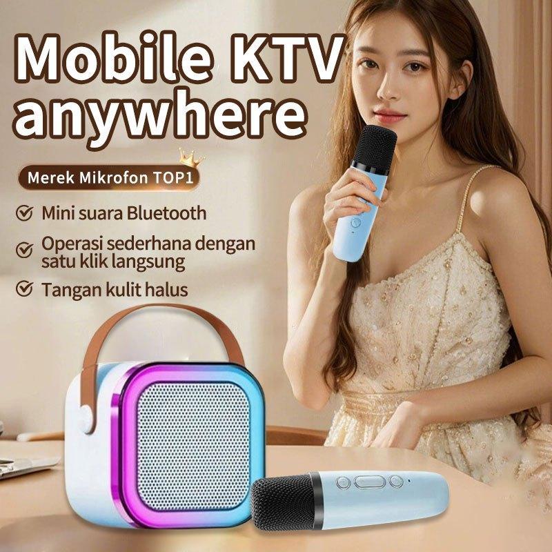 Mini Speaker Bluetooth Karaoke Speaker Mini Bluetooth Mic Karaoke Bluetooth Mini Full Bass Subwoofer