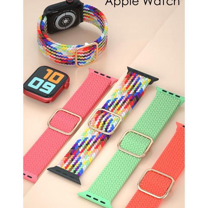 Onik_gshop91  - Tali Jam Tangan Nylon Strap for iWatch Apple Watch Strap Series 11 10 9 8 7 6 5 4 3 