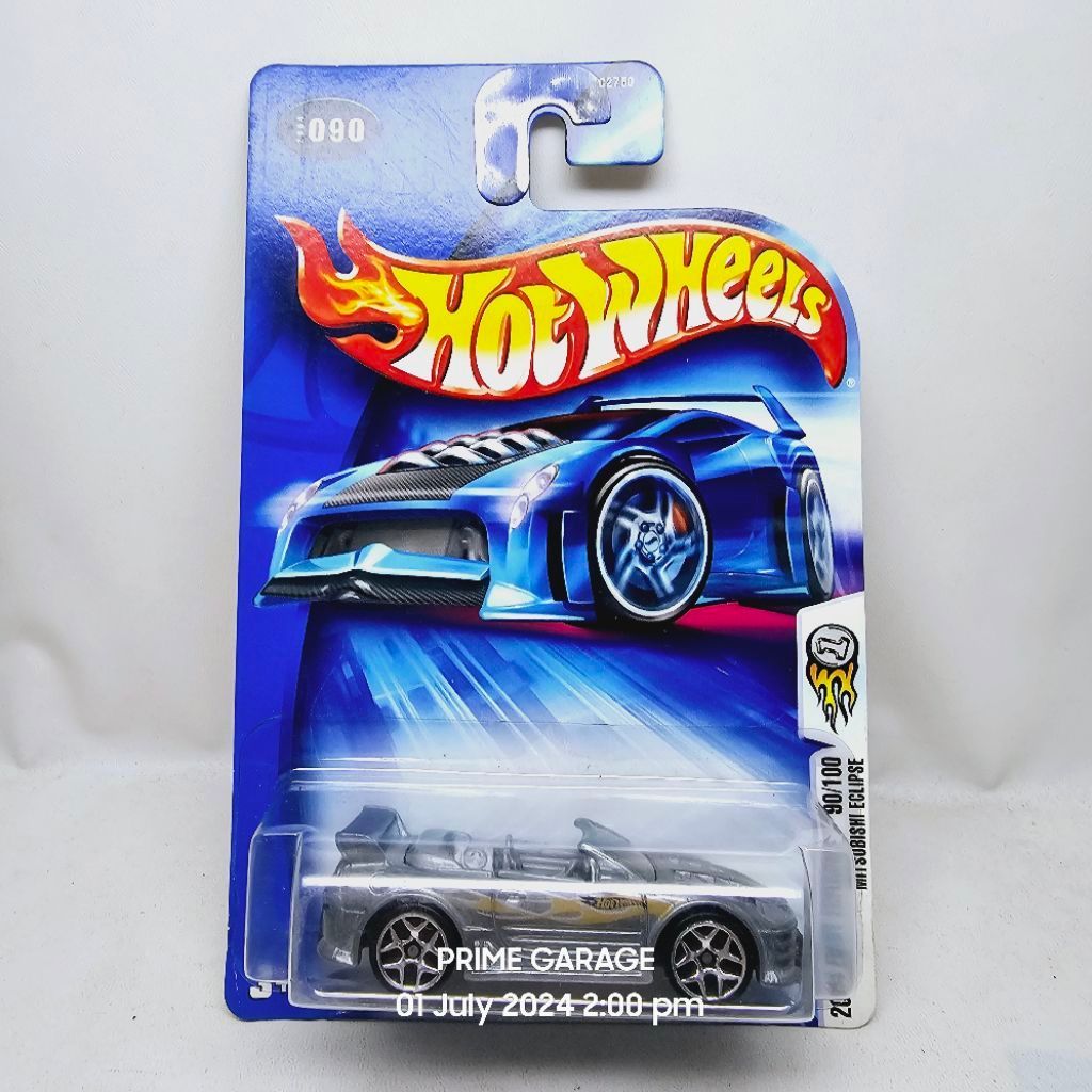 Hot wheels mitsubishi eclipse spyder zamac edisi first edition tahun 2004 vhtf