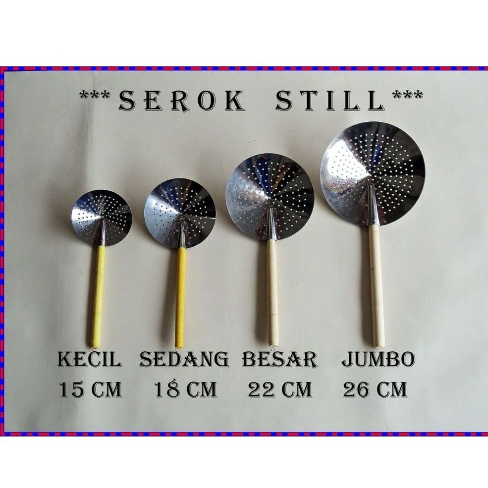 Serok Gorengan Saringan Gorengan Serok Seng Gagang Kayu