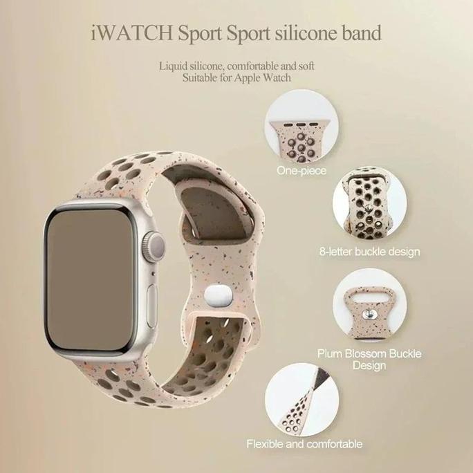 Onik_gshop91  - Sport Silicone Strap for Apple Watch Ultra 3/2/1 49mm IWatch Series 11 10 9 8 7 SE 6