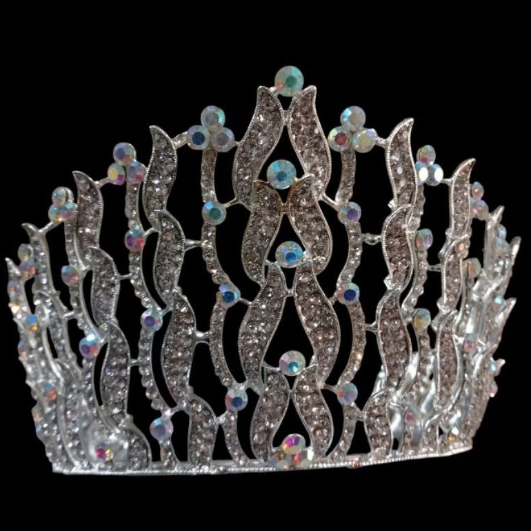 crown mahkota weding dasar silver mahkota besar