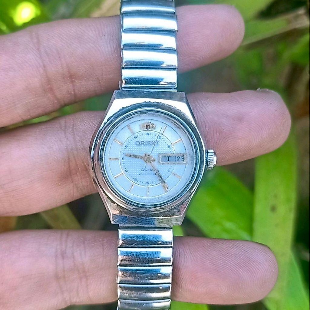 Jam Tangan Wanita Orient Crystal Automatic 21 Jewels Original