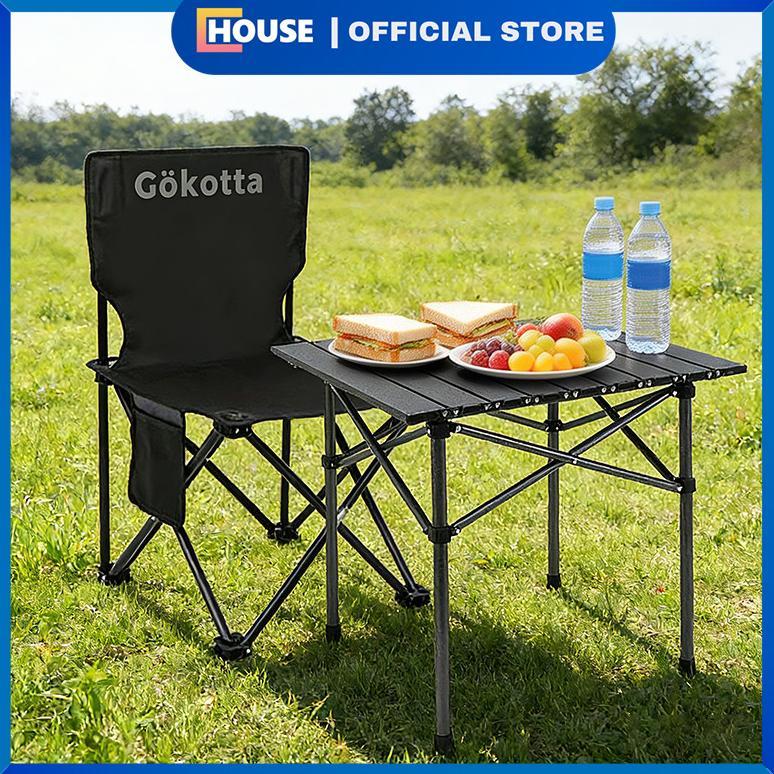 UHOUSE Set Kursi Lipat & Meja Camping / Set Perlengkapan Camping Outdoor