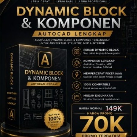 Paket Dynamic block&Komponen Autocad
