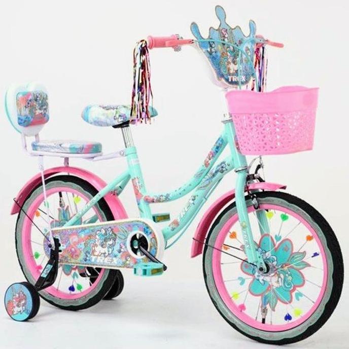 Sepeda Mini Anak Trex 899 unicorn Lolipop 12" x 1.75" CTB Steel 2-4Thn