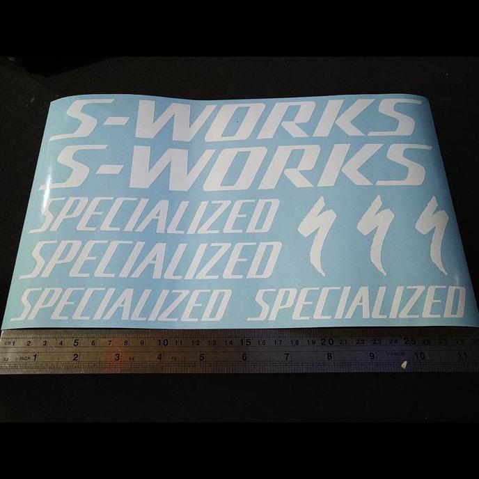 Promo Cutting Sticker Sepeda MTB Specialized S Works panjang 29cm Oracal Diskon