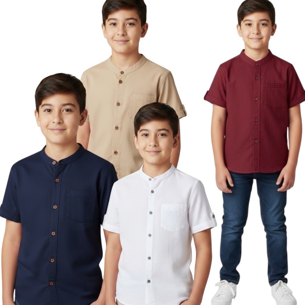 HEYKIDDY - Kemeja Koko ARHAN  RAGUS Anak 6-14t