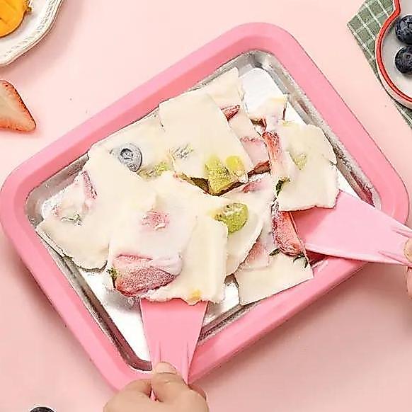 PAHLEVO_SHOP - MESIN ES GORENG MESIN PEMBUAT ES KRIM GORENG PEMBUAT ES KRIM DIY BAKI ES GORENG ICE C