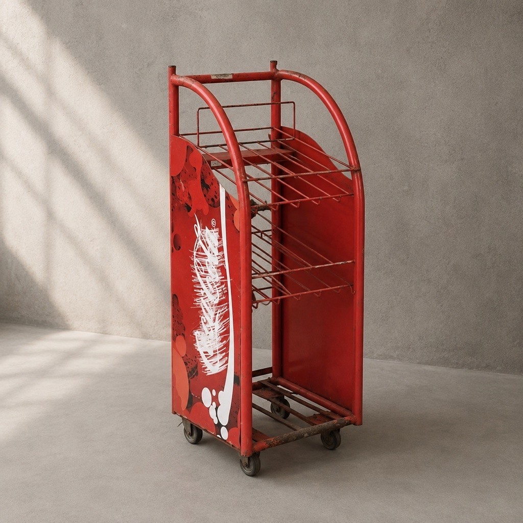 Rak Display Coca-Cola Vintage Beroda Era 80an